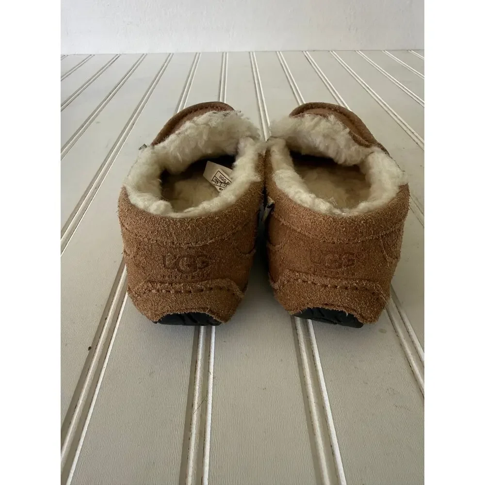 UGG Kids' Ascot Slipper brown shearling slippers size 13 little kids